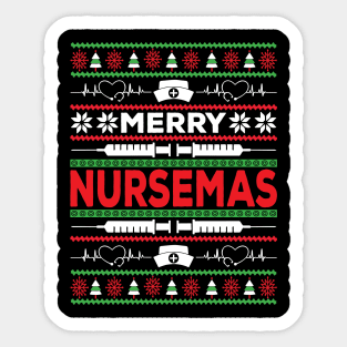 Merry Nursemas Nurse christmas Sticker